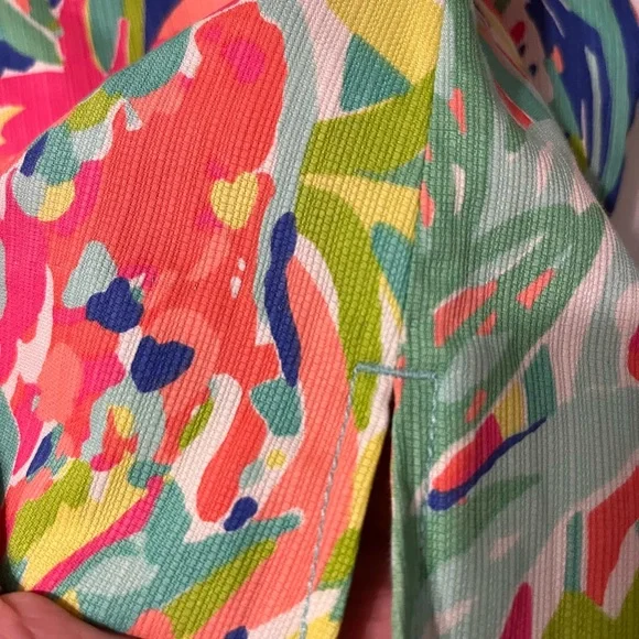Lilly Pulitzer Rhea Casa Banana Print Multi Color Floral Mini Skirt Skort Size 0 - Picture 11 of 11